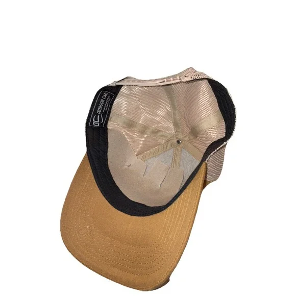 Vintage 90's Smoky The Bear Brown Trucker Hat Embroidered Strapback NWOT - Picture 4 of 4